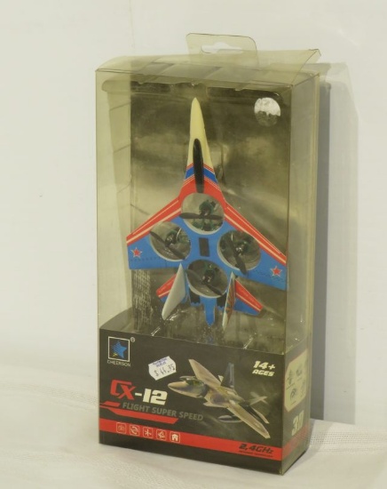 new CX-12 flight super speed drone with remote control 7" long x 4 1/2" wing span in sealed blister