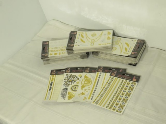 case of 160 sheets of temporary metallic tattoos.  Great for costume events, and kids to play with.