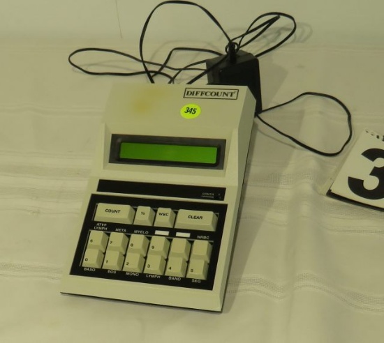 Pantech Technologies Diffcount model 10-312 differential cell counter.  9v with power supply cord...