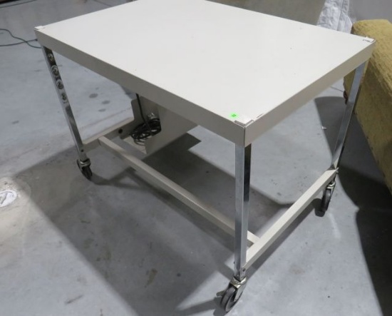 printer table on casters 36" x 24" x 27" high