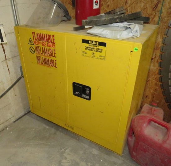 flammable liquids storage cabinet 35" x 10" d x 35" high