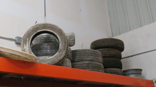 10 mixed tires and pair rims