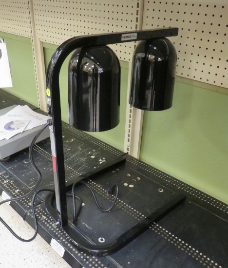 Nemco 2 light black food warmer model 6000A-2 V