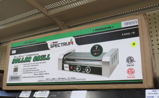 Winco Spectrum Model EHDG-7r hot dog roller (new in box)
