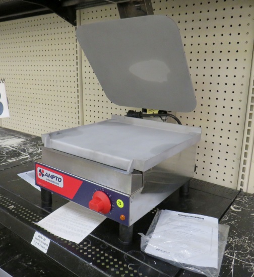 Ampto stainless steel  panini press 110v