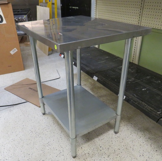 stainless steel table with under shelf 30" x 24" x 36" h