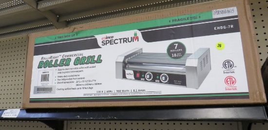 Winco Spectrum Model EHDG-7r hot dog roller (new in box)
