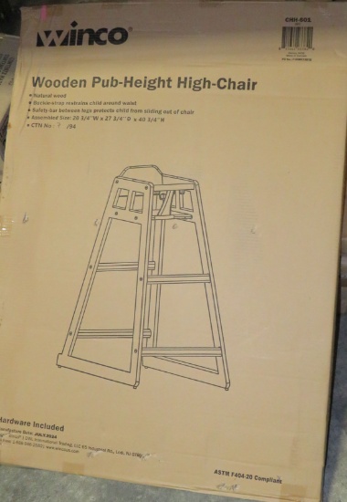 New Wood High Chairs in box