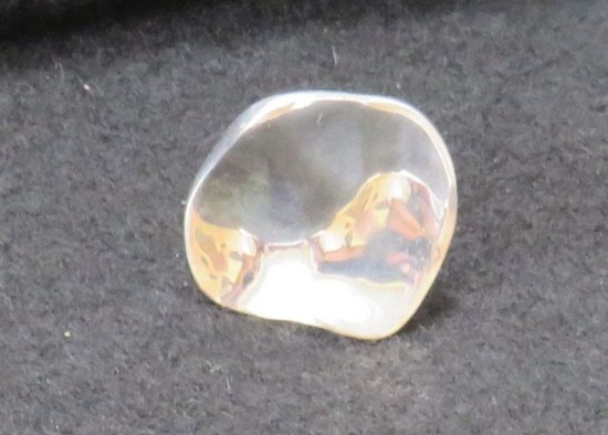 Handmade Polished Silver Ring, Size 8, 11.2g