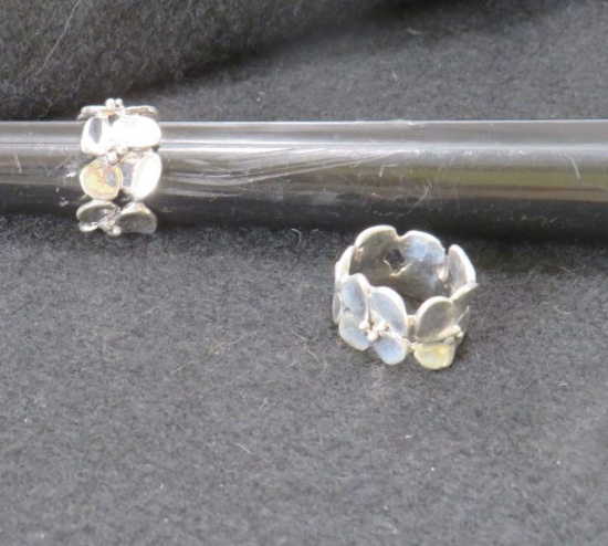 Handmade Ring, Silver, Size 7, 9.3g, 8.3g, 8.8g