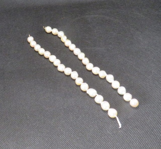 Cultured Pearls Strands, 7"l