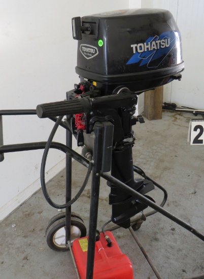 Tohatsu four stoke 6hp  model  mfs6bs ser 013727xk runs (may need water pump and service due to s...