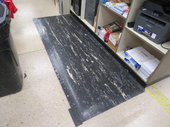 rubber fatigue mats 96" x 36" (2) in good condition (1) has flea bite out of edge