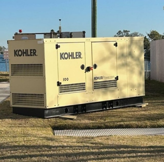 2024 Kohler 100kw natural gas powered standby generator (needs service)