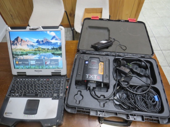 Diesel Navigator TXTS portable engine diagnostic kit with Diesel Panasonic Tough Book laptop and ...