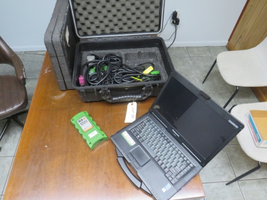 Jpro commercial vehicle diagnostics lap top computer and DLA 2.0 vehicle interface