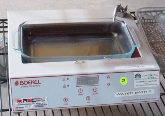 Boekel model 145702 Standard lighted tissue floatation water bath