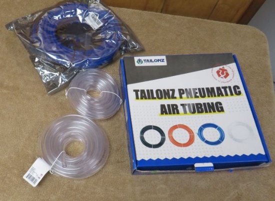 assorted new laboratory pneumatic tubing