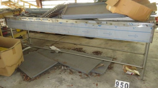 3 bay stainless sink 120" long x 26" deep x 37" high