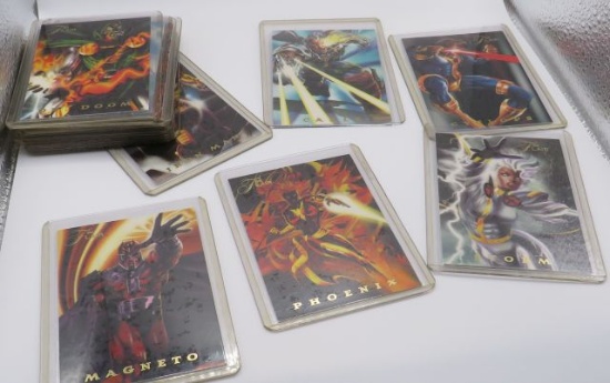 1994 Flair set of 18 sleeved figure cards including Ironman, Cyclops, Cable, Magneto, Phoenix, St...
