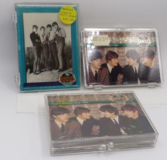 group of Beetles trading cards including 30 card limited edition, Beetles classic hits set, and a...