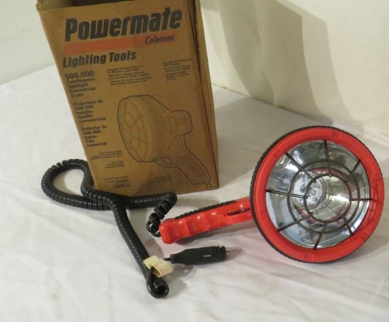 Coleman Powermate 500,000 candlepower spot light commercial grade new old stock