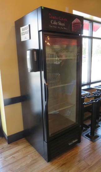 True glass door reach in beverage cooler model GDM-232-HC-pslo1 27" wide x 31" deep
