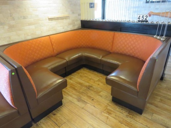 3 piece corner bench assembly 88" x 88"