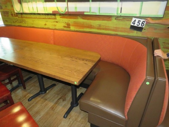 l shaped booths 71" x 46"