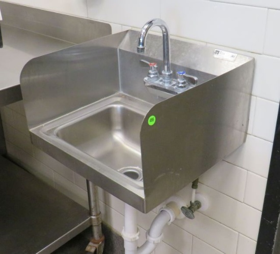 Boos stainless steel hand wash sink