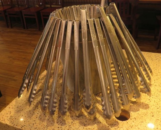 stainless steel bread tongs