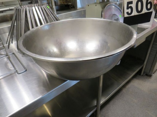 20" diameter stainless steel bowl
