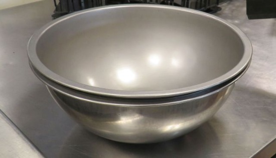 stainless steel 12" salad bowls