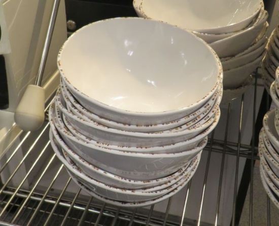 slant type 7" diameter er x 4" high salad bowls