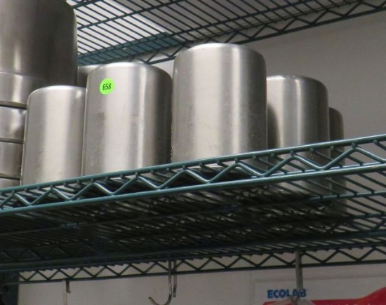 stainless steel 4" diameter insert pots
