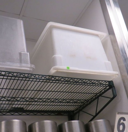 frosted plastic full pan with lid