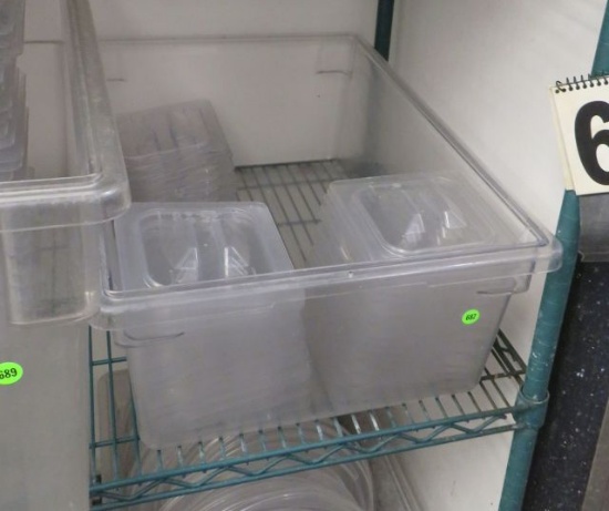 5 liter plastic salad bar lids (coms with plastic full pan)
