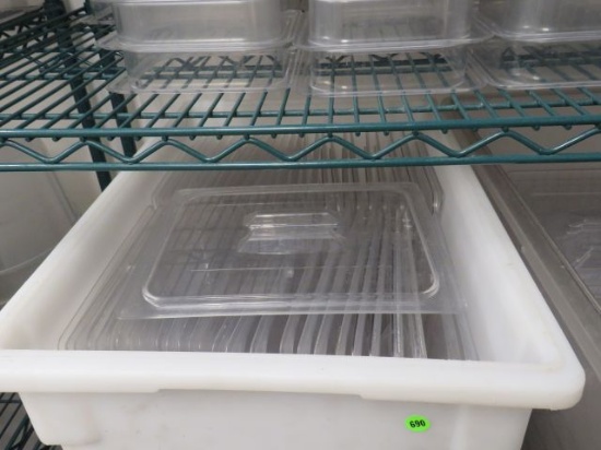 20 cwch plastic salad bar lids (comes with plastic full container