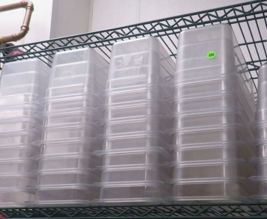 1/3 x 6" plastic salad bar pans