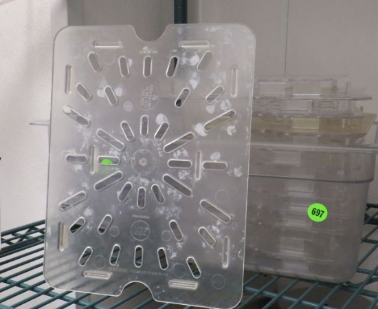 1/2 pan plastic drain stands comes with plastic 1/2 pan