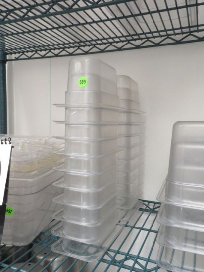 1/9 size plastic salad bar inserts