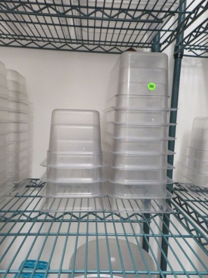 1/3 size plastic salad bar inserts