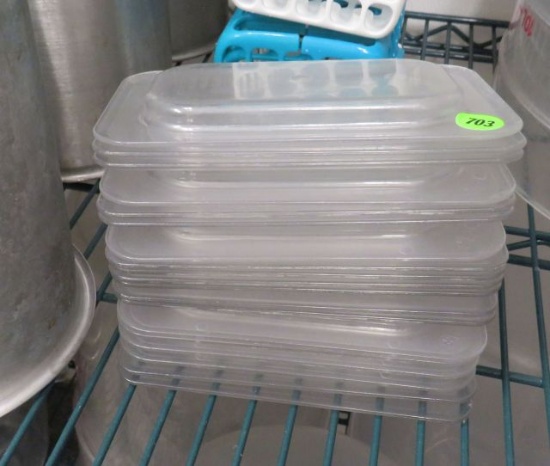 1/9 plastic salad bar pan lid