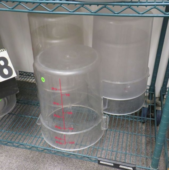 22 qt plastic food measuring containers