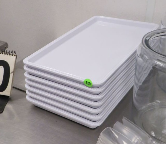 m1581 rectangular dishes 15" x 8" plastic melamine style