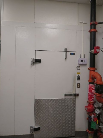 Thermo Kool walk in 130 sf cooler and 42sf walk in freezer - inside dimensions cooler 85" x 184" de