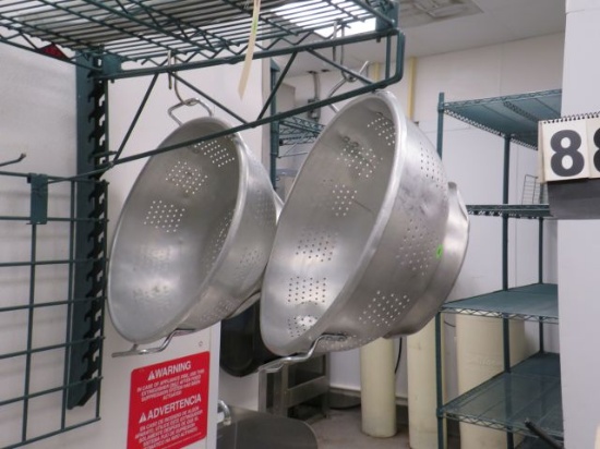 Dura ware aluminum strainer pots 18" diameter