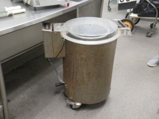 Sammic vegetable spinner on casters