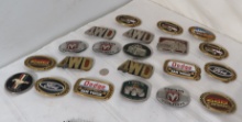 Vintage Logo Belt Buckles, NOS, mixed, Ram Truck, Z28 Camero, Mustang, 4 Wheel Drive, Chevy Blazer,