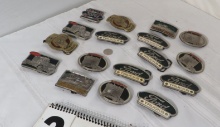 Vintage Logo Belt Buckles, NOS, Trucker, Peterbilt, Freightliner, (6) Ford, Caterpillar, Internat...